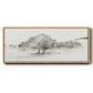 Scenic Scribble II - Floater Framed Canvas Print