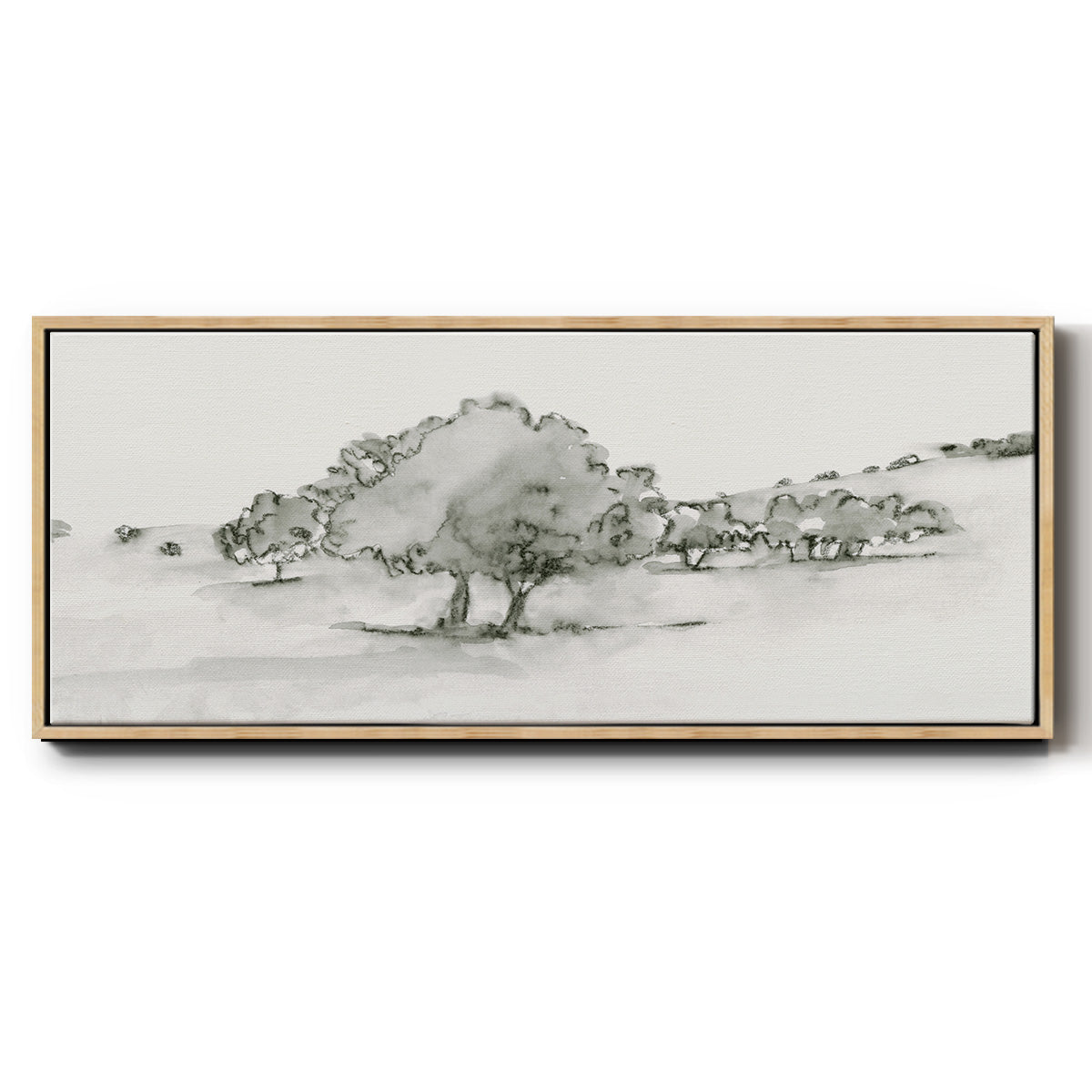 Scenic Scribble II - Floater Framed Canvas Print