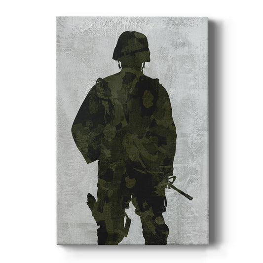 Soldier Silhouette - Canvas Art Print