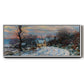 Road to Giverny in Winter, 1885 - Floater Framed Canvas Print