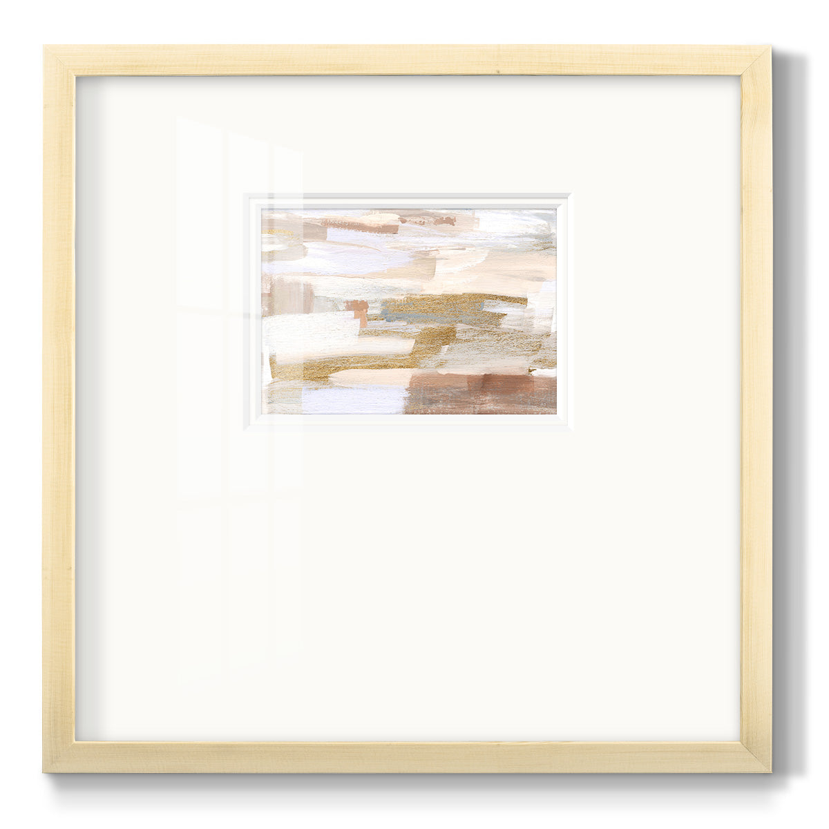 Gold Quartz II - Double Matboard Framed Print