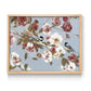 Chickadees and Blossoms II - Restickable Framed Art Print