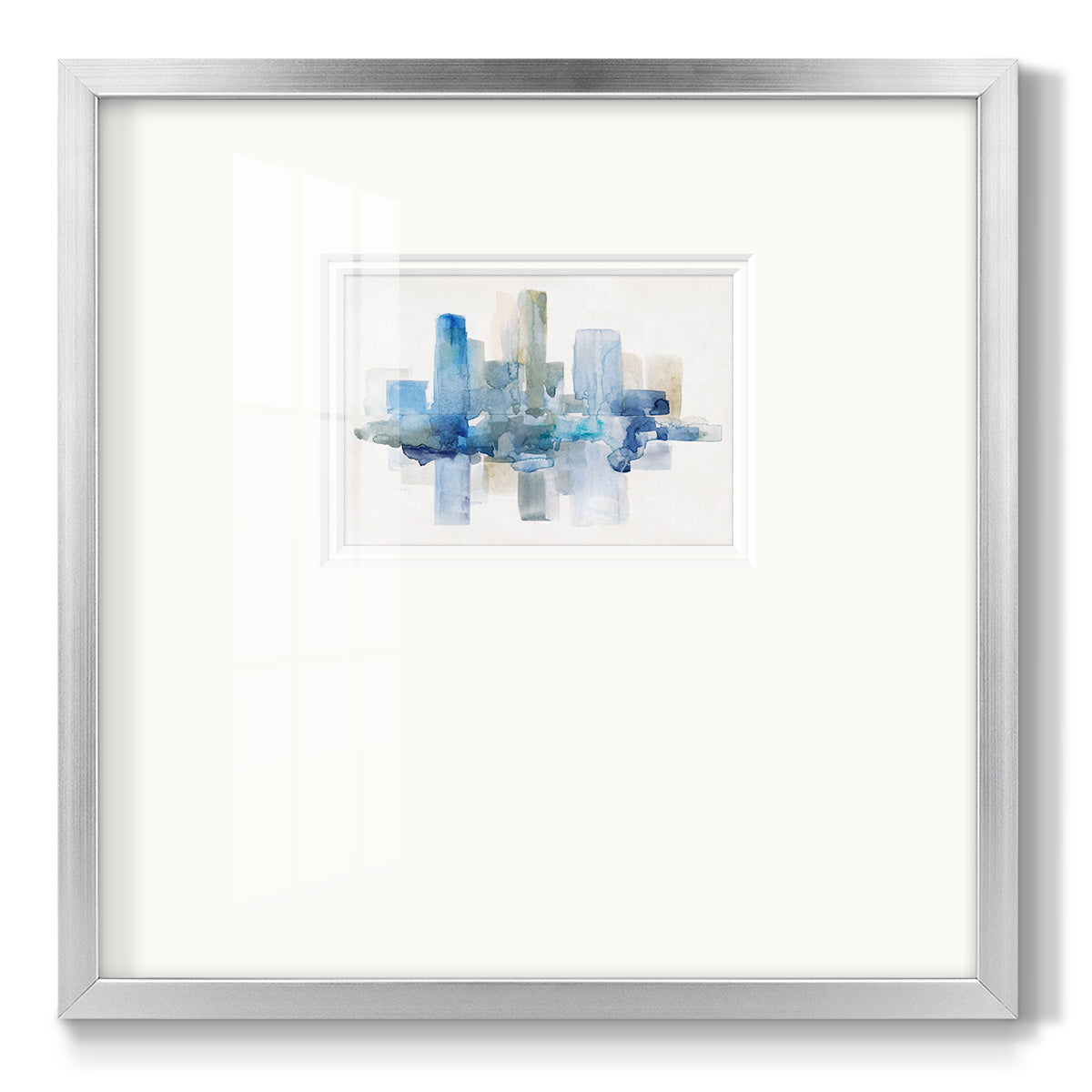 Soft Skyline II - Double Matboard Framed Print