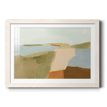 Stacked Landscape II - Barnwood Framed Art Print