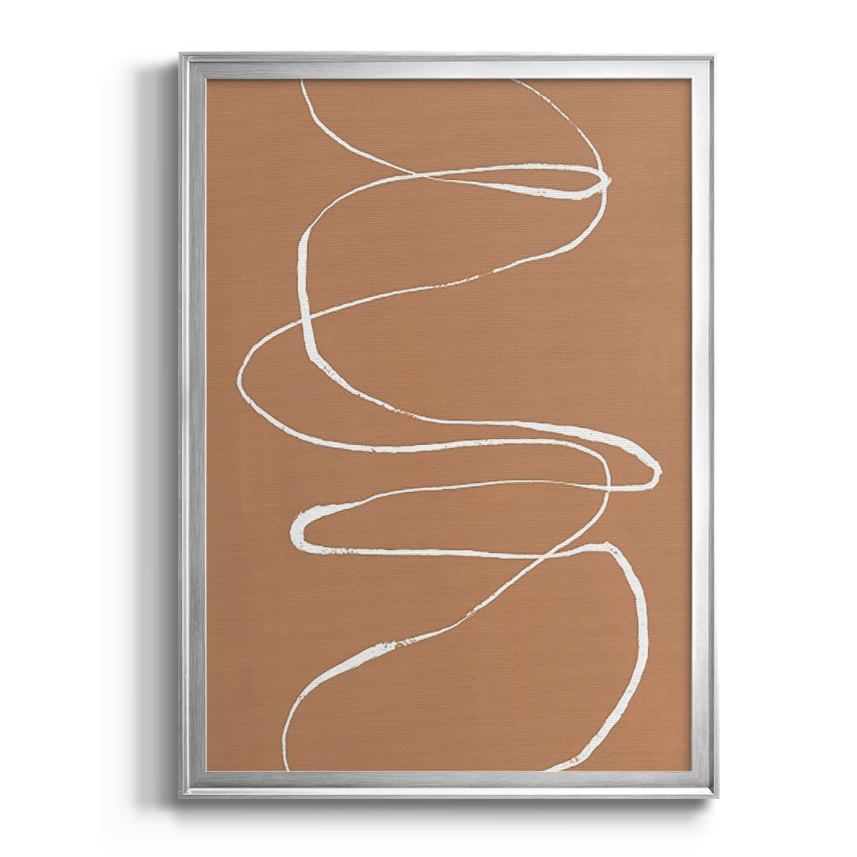 Terracotta Drift I - Modern Framed Canvas Print