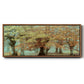 Teal Tree - Floater Framed Canvas Print