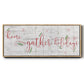 Holidays Gather - Floater Framed Canvas Print