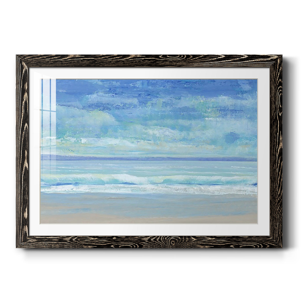 Rolling Surf II - Barnwood Framed Art Print