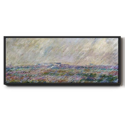 The Rain, 1886 - Floater Framed Canvas Print