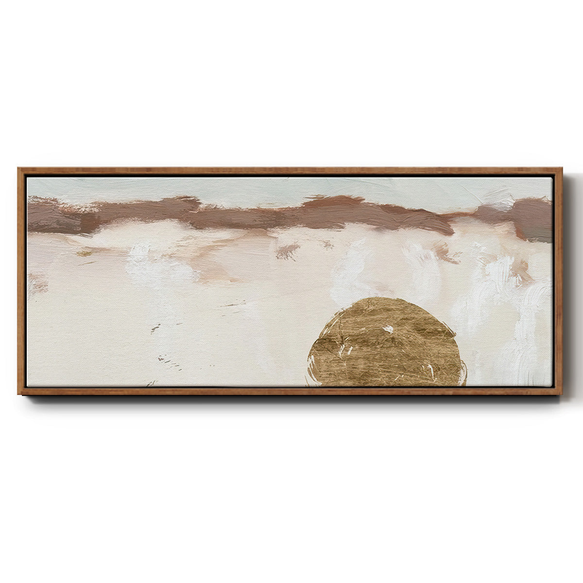 Winter Medallion III - Floater Framed Canvas Print