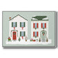 Festive Front Door Collection A - Floater Framed Canvas Print