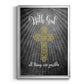 With God Gold - Modern Framed Canvas Print