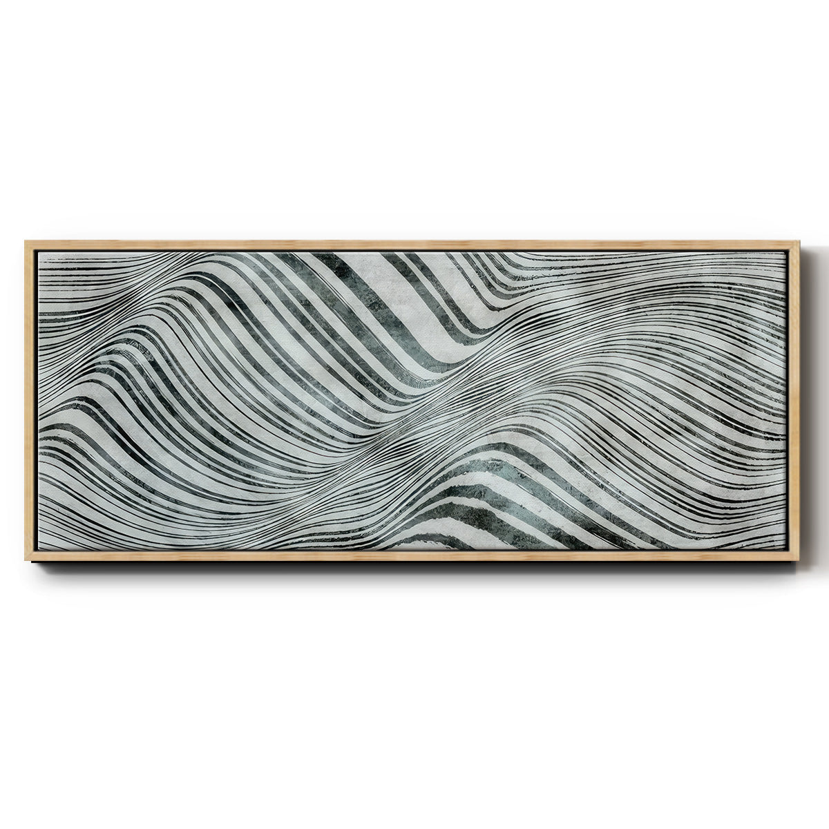 Forme de la mer  - Floater Framed Canvas Print