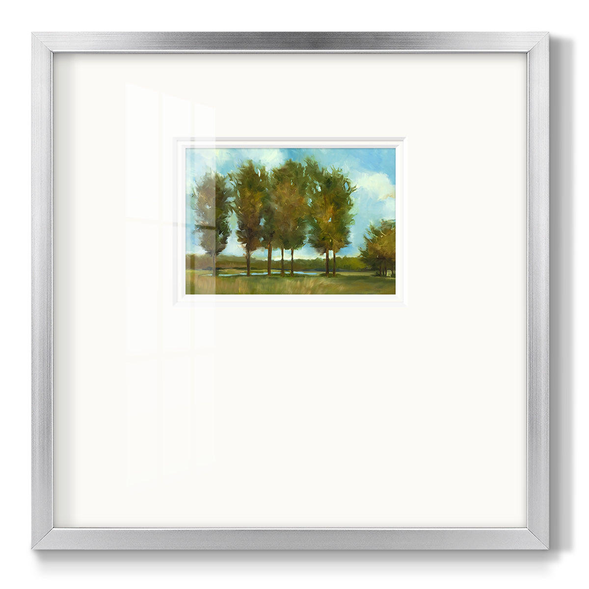 Tall Trees - Double Matboard Framed Print