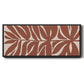Terra Cotta Block Palms II - Floater Framed Canvas Print