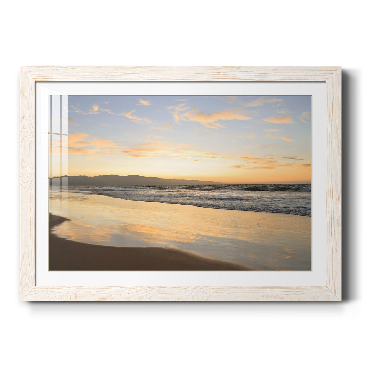 Peaceful Shore - Barnwood Framed Art Print
