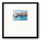 Primary Boats I Premium Framed Print Double Matboard