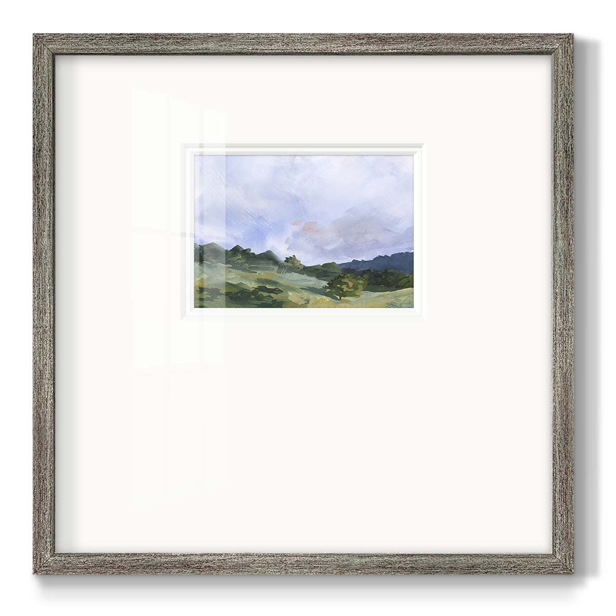 Pastoral Horizons I Premium Framed Print Double Matboard