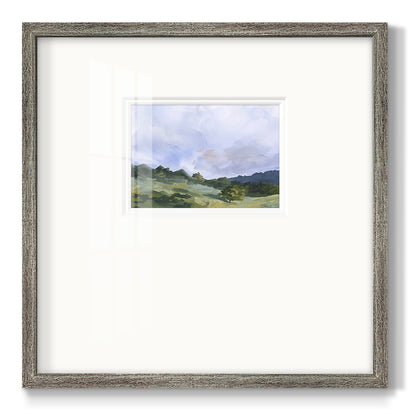 Pastoral Horizons I Premium Framed Print Double Matboard