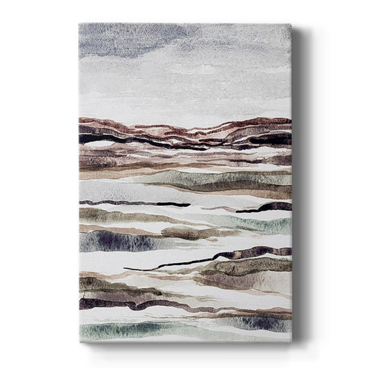 Muted Earth Layers II - Canvas Art Print