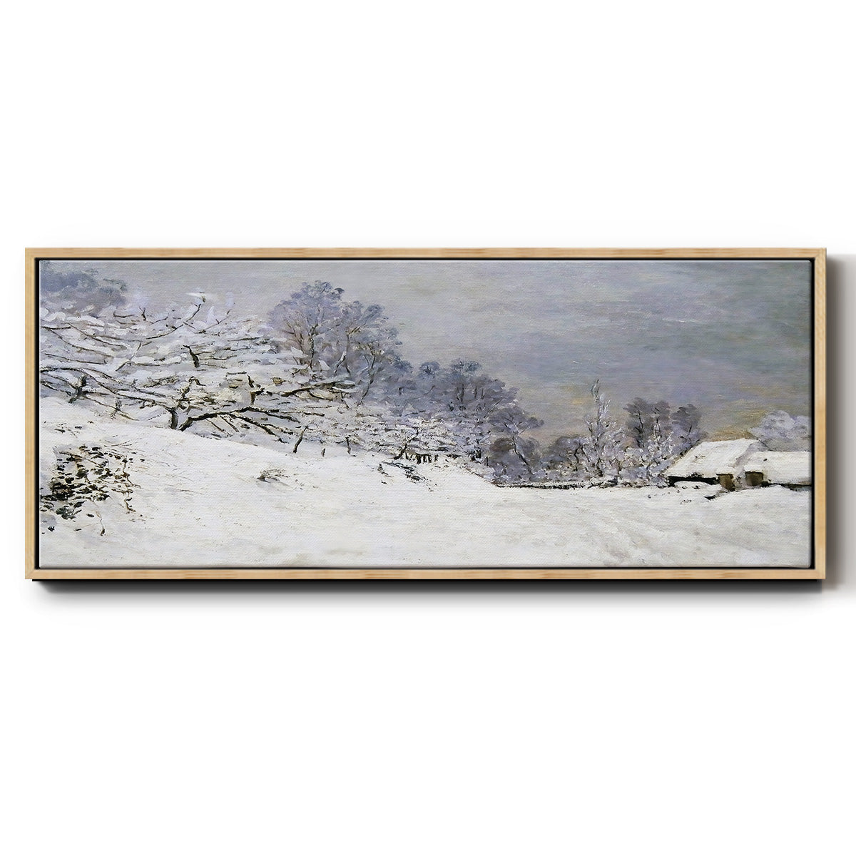 The Road in Front of Saint - Floater Framed Canvas Print