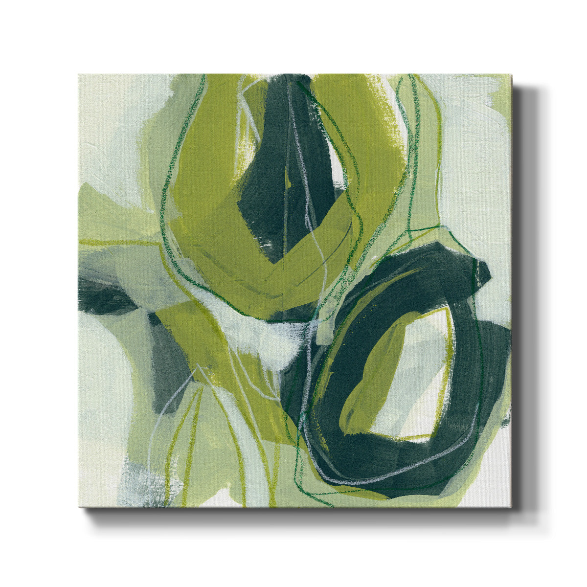 Verdigris Motion II-Premium Gallery Wrapped Canvas - Ready to Hang