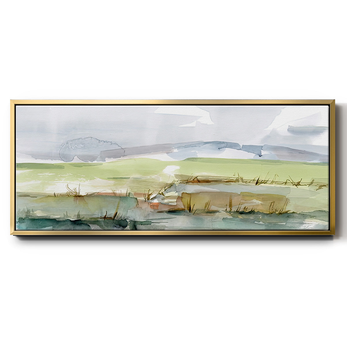 Pastel Inlet I - Floater Framed Canvas Print