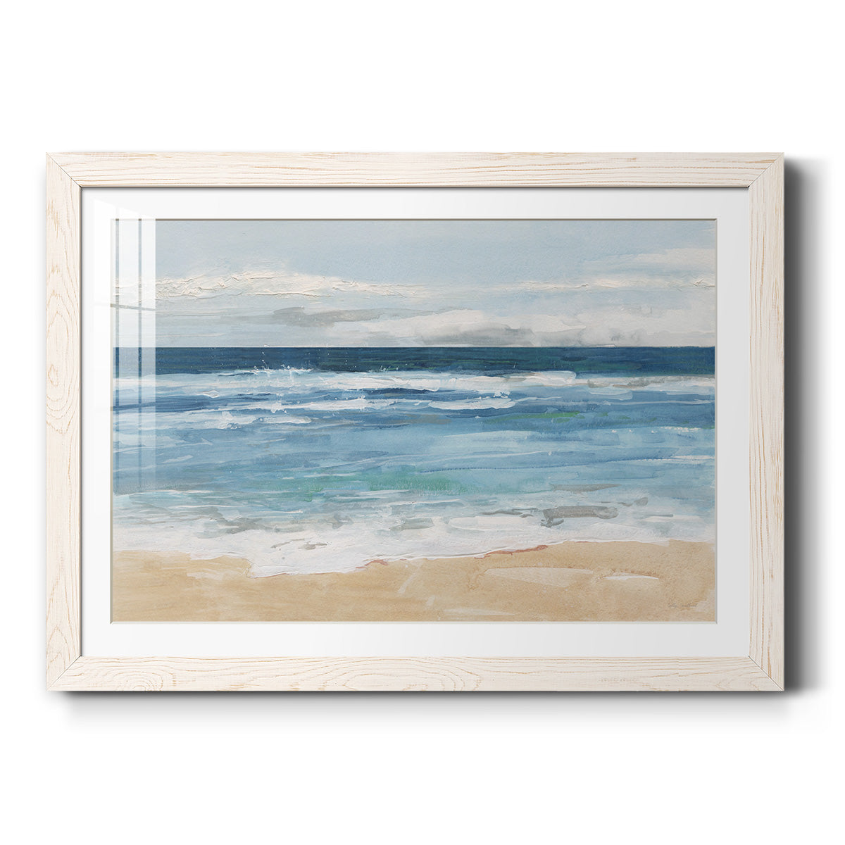 Ocean Waves II - Barnwood Framed Art Print