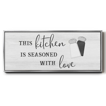 Seasoned with Love - Floater Framed Canvas Print