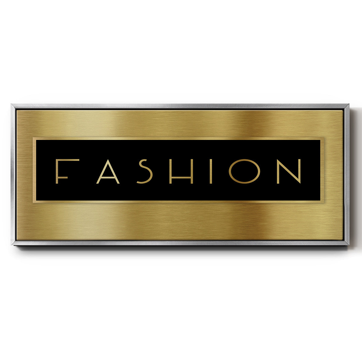 Gold Fashion - Floater Framed Canvas Print