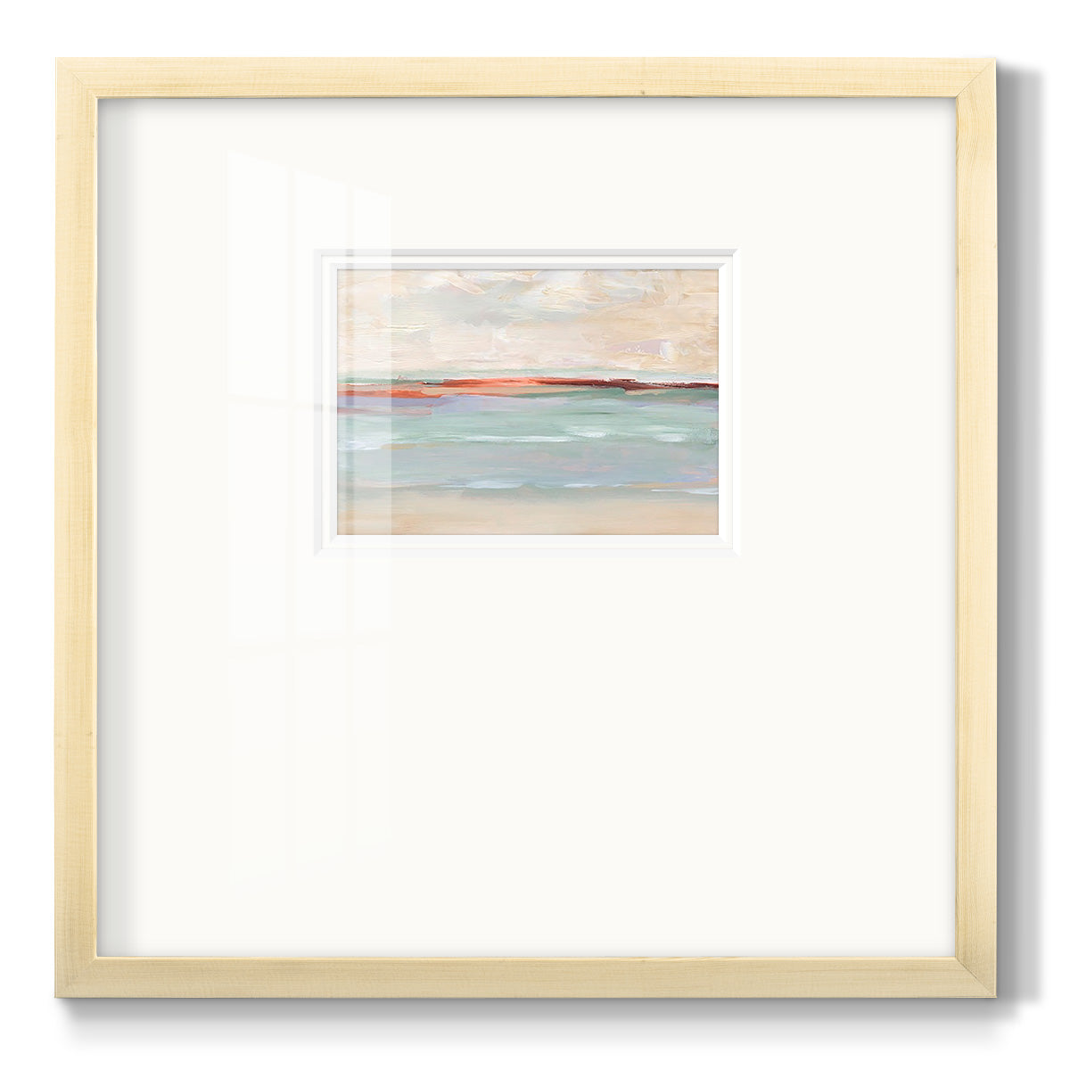 Sienna Horizon I Premium Framed Print Double Matboard