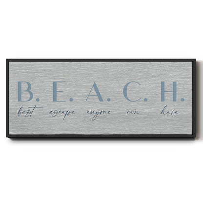 Best Escape - Floater Framed Canvas Print
