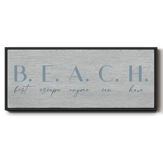 Best Escape - Floater Framed Canvas Print