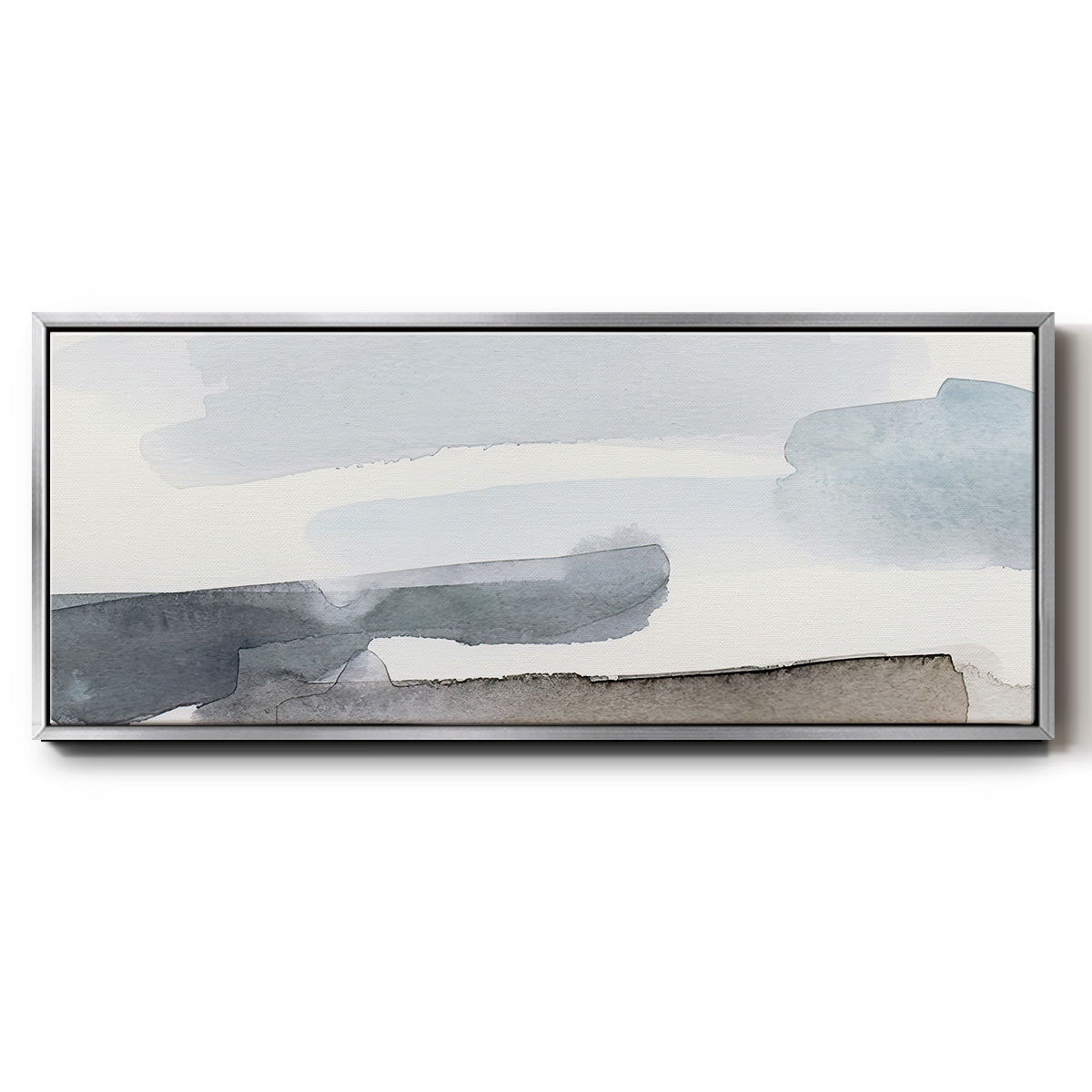 Coastal Tones IV - Floater Framed Canvas Print