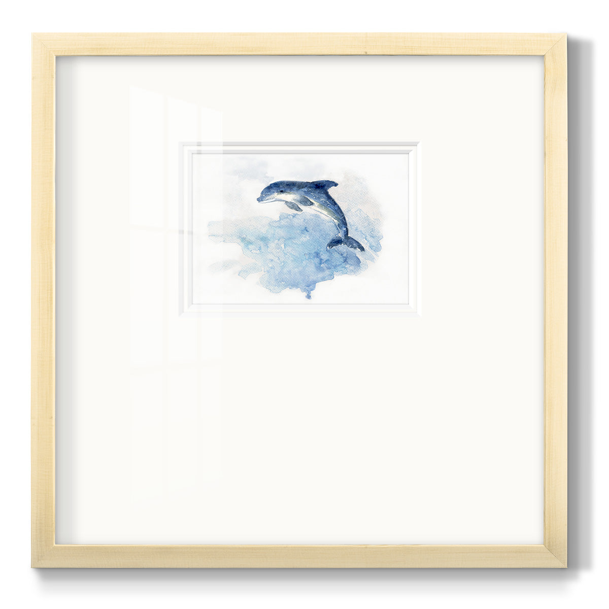 Wave Jumping - Double Matboard Framed Print