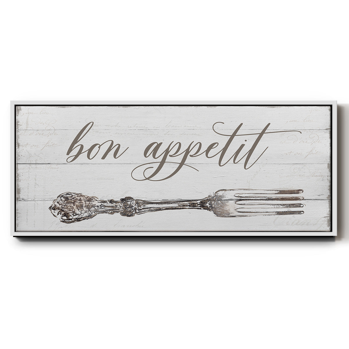 Bon Appetit - Floater Framed Canvas Print