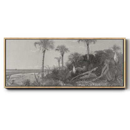 On the Coast of Florida - Floater Framed Canvas Print