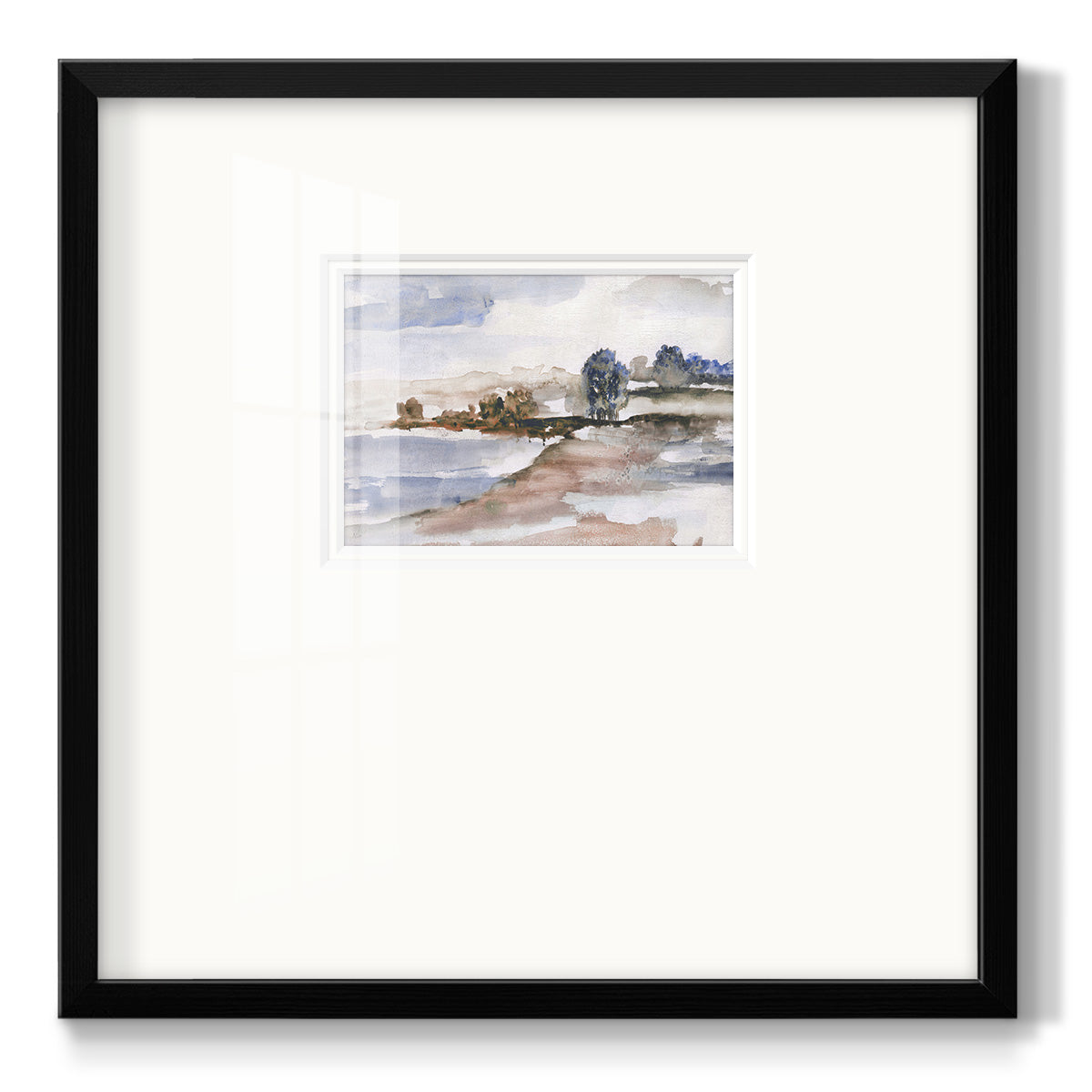Mountain Cove - Double Matboard Framed Print
