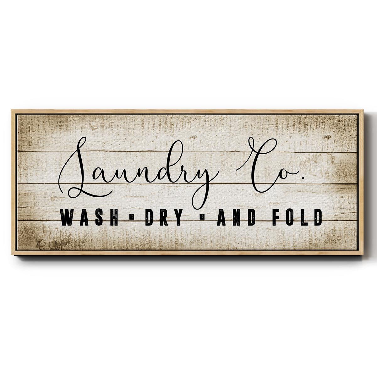 Laundry Co. - Floater Framed Canvas Print