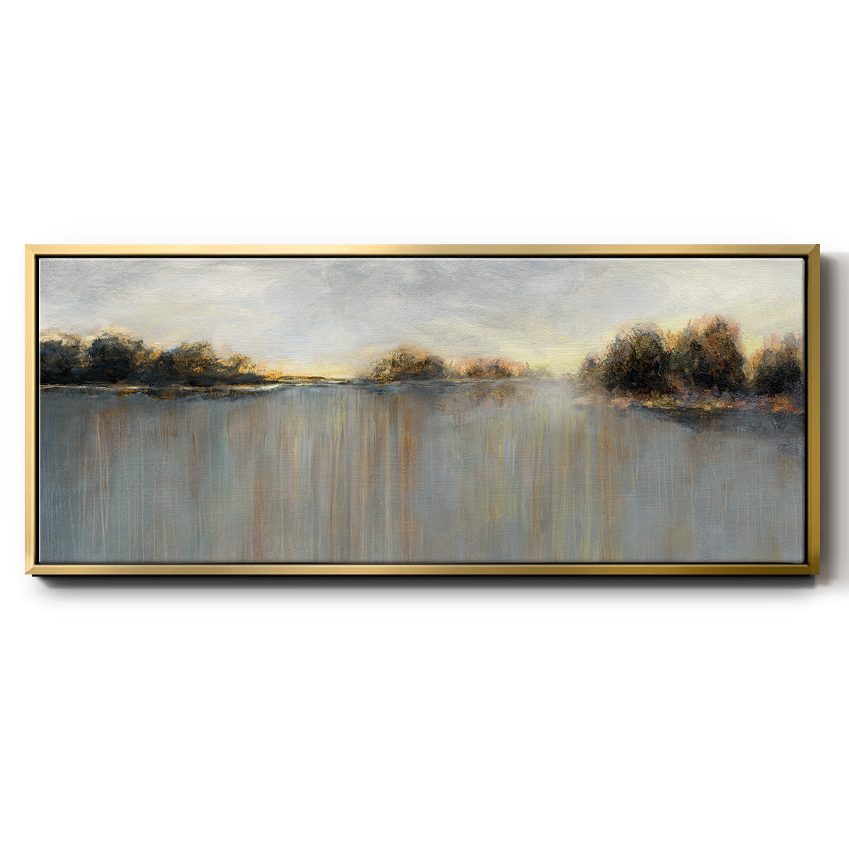 Rain at Dawn - Floater Framed Canvas Print