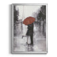 Caught in the Rain - Modern Framed Canvas Print