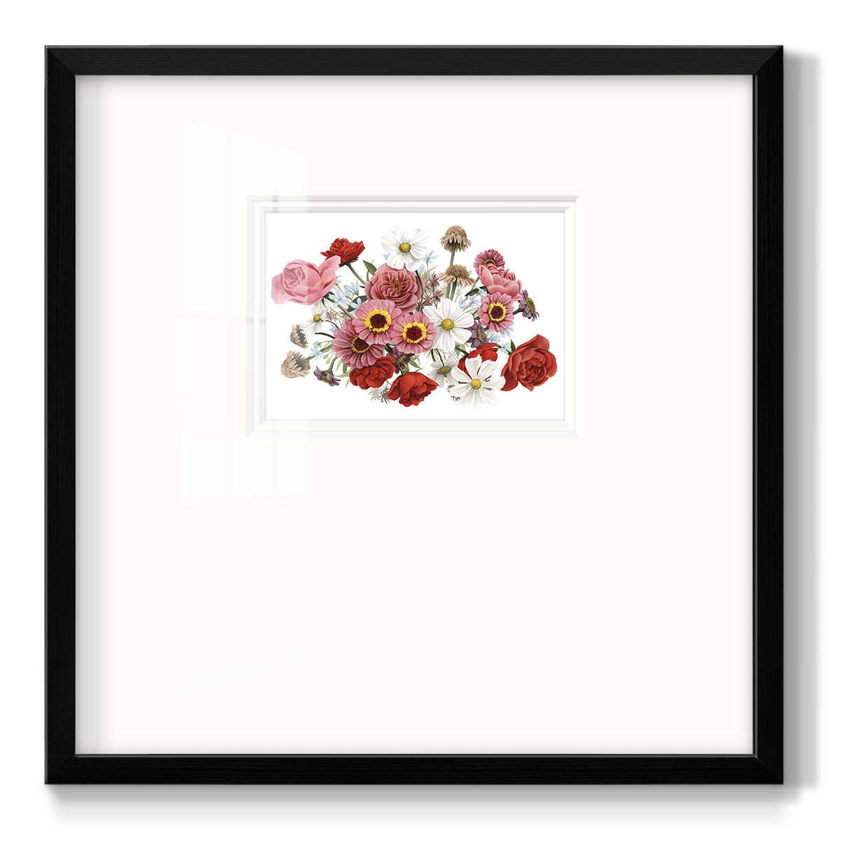 Modern Arrangement III - Double Matboard Framed Print