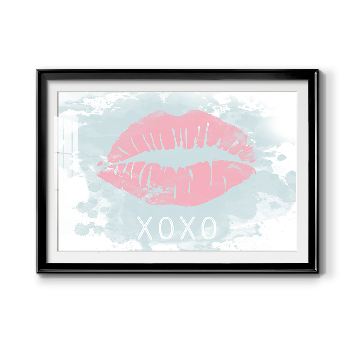 XOXO in Color Premium Framed Print - Ready to Hang