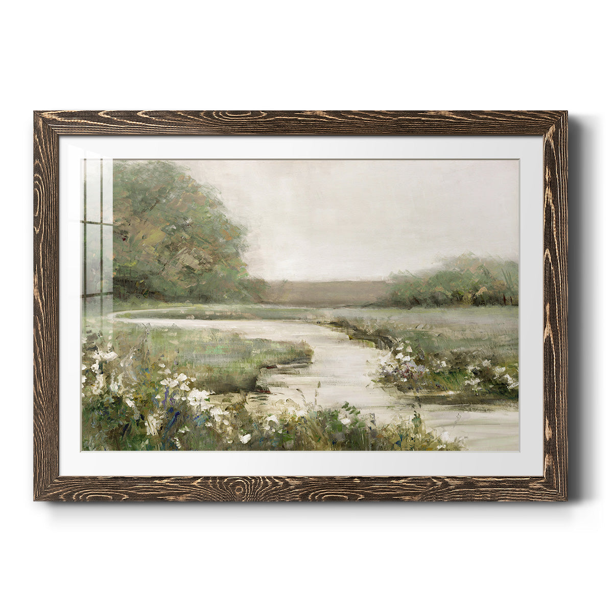Quiet Path - Barnwood Framed Art Print