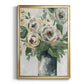 Floral Depth - Modern Framed Canvas Print