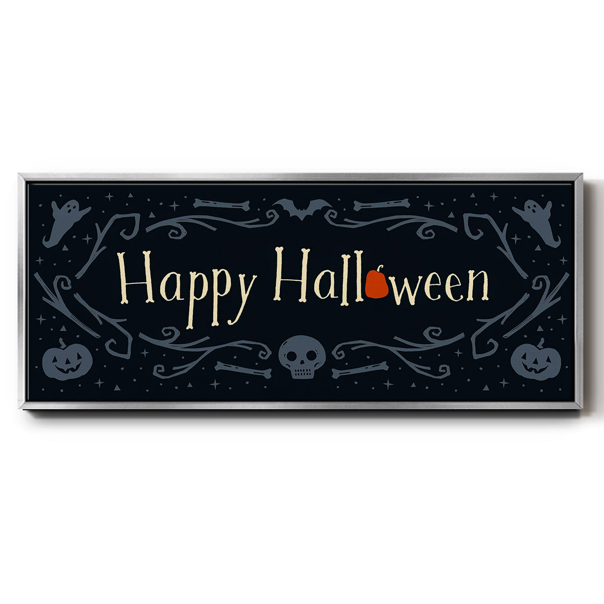 Skeleton Crew Collection D - Floater Framed Canvas Print