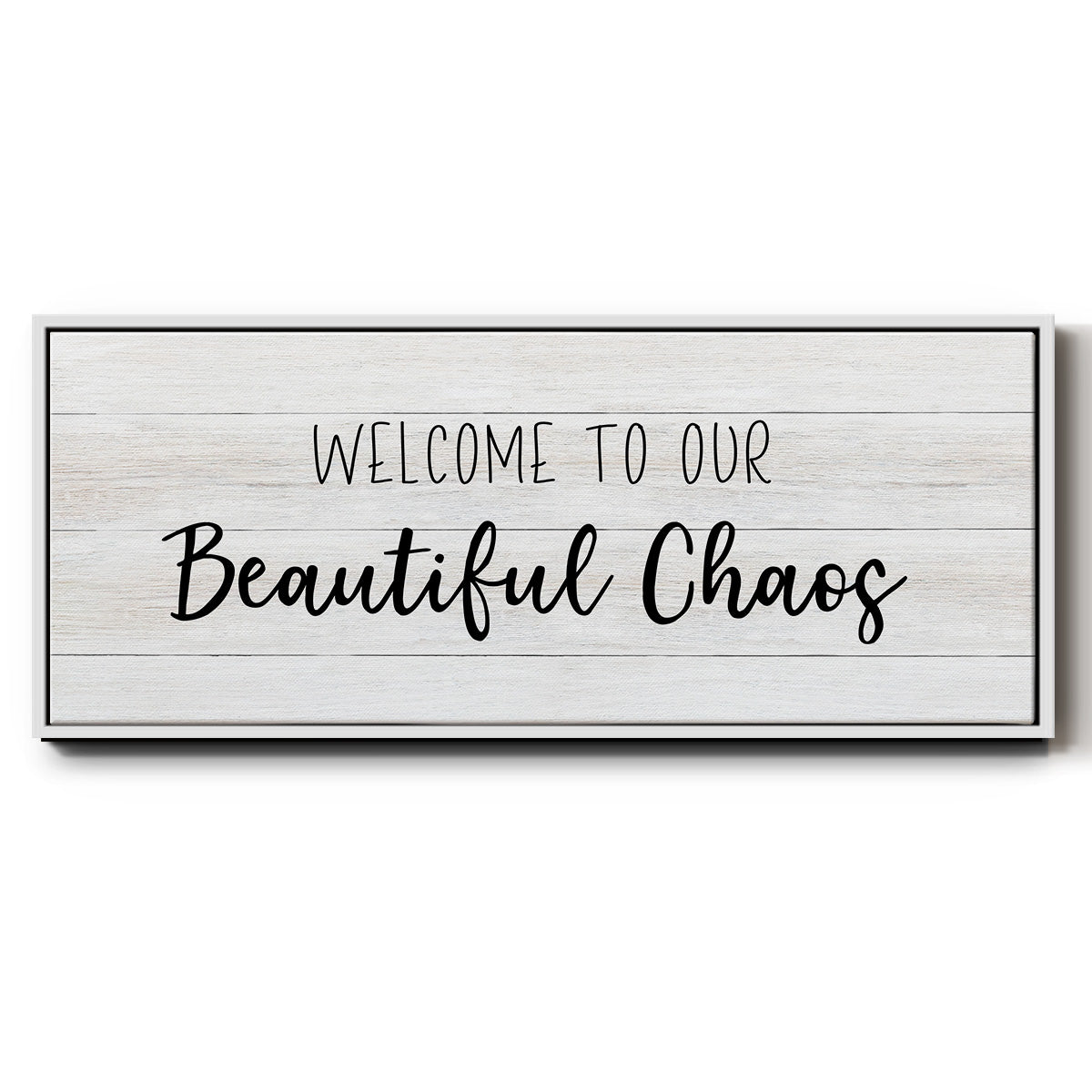 Beautiful Chaos - Floater Framed Canvas Print