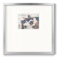 Blue Abstract - Double Matboard Framed Print