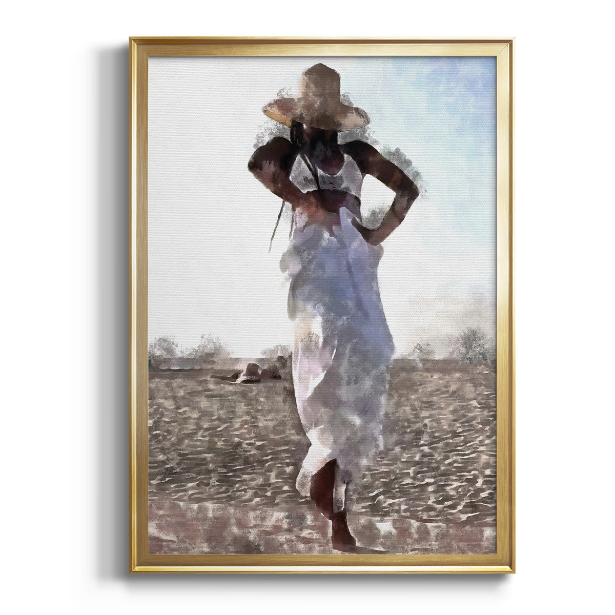 Her Dance I - Modern Framed Canvas Print