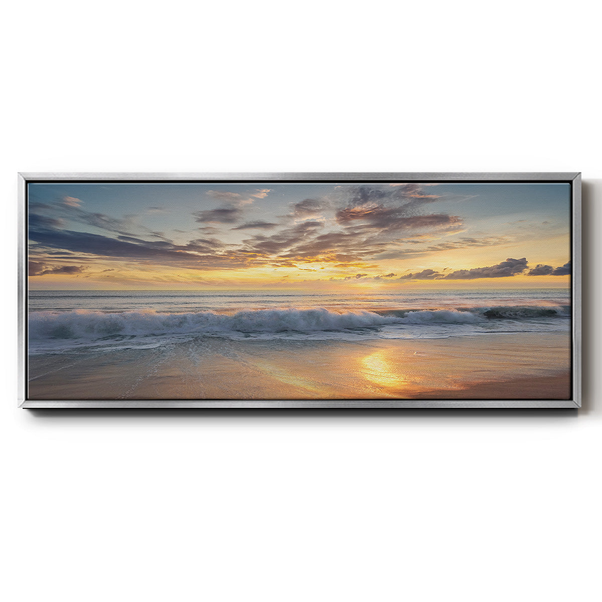Azio Island - Floater Framed Canvas Print